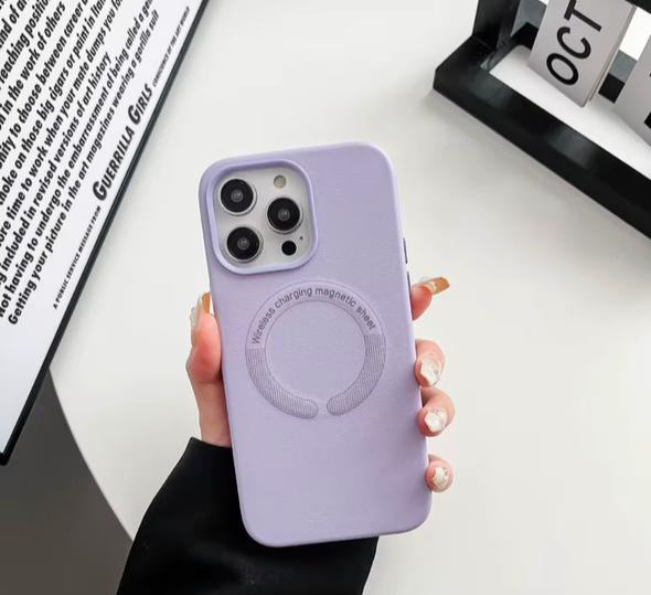 Luxury Leather Case For Magsafe